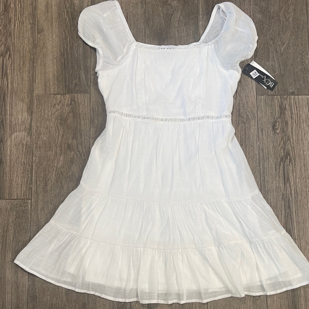 NWT BCX Day White Off shoulder Mini Dress